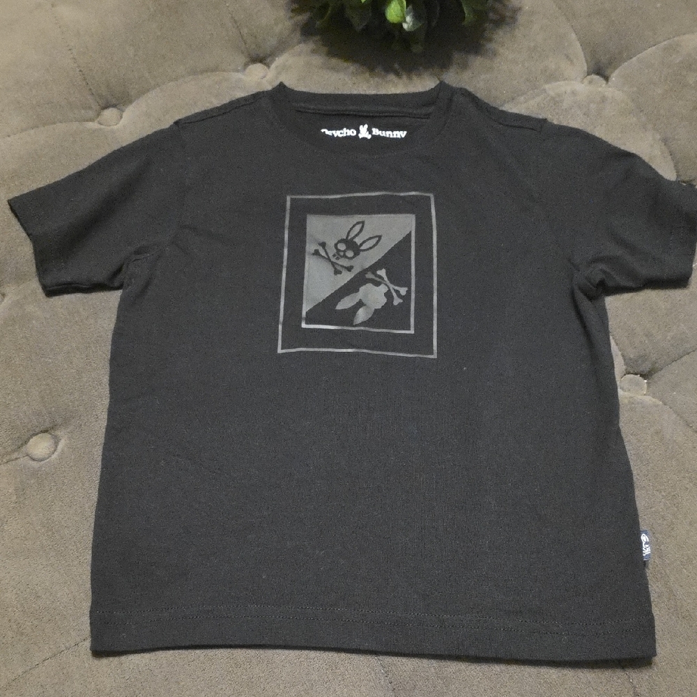 Psycho Bunny Charcoal Graphic Tee